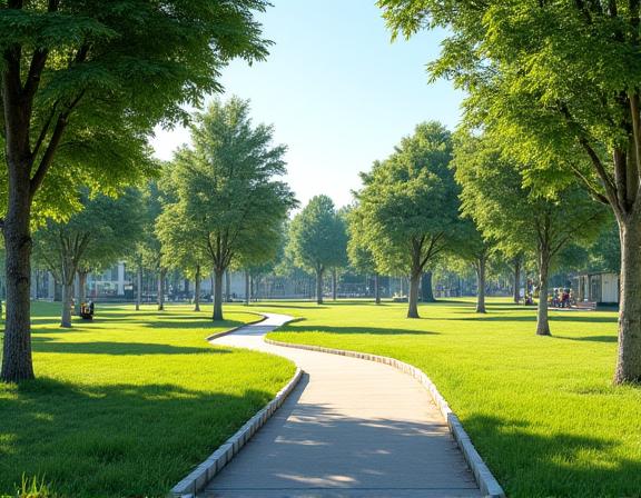 Taman permainan dan rekreasi komuniti di Shah Alam, dilengkapi dengan laluan jogging dan kehijauan.